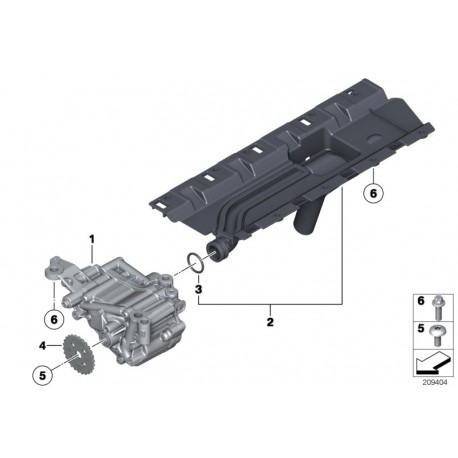 Crépine d'huile BMW pour 35i n55