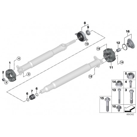 Pack flector / palier central