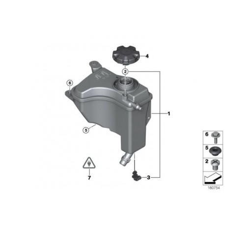 Vase d'expansion BMW pour bmw 335d et autres...