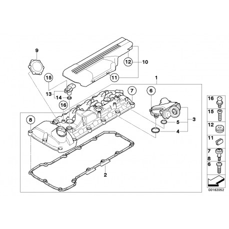 Joints cache culbuteurs pour BMW m3 v8 s65